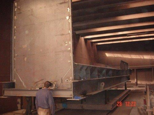 Serviço de jateamento e pintura industrial